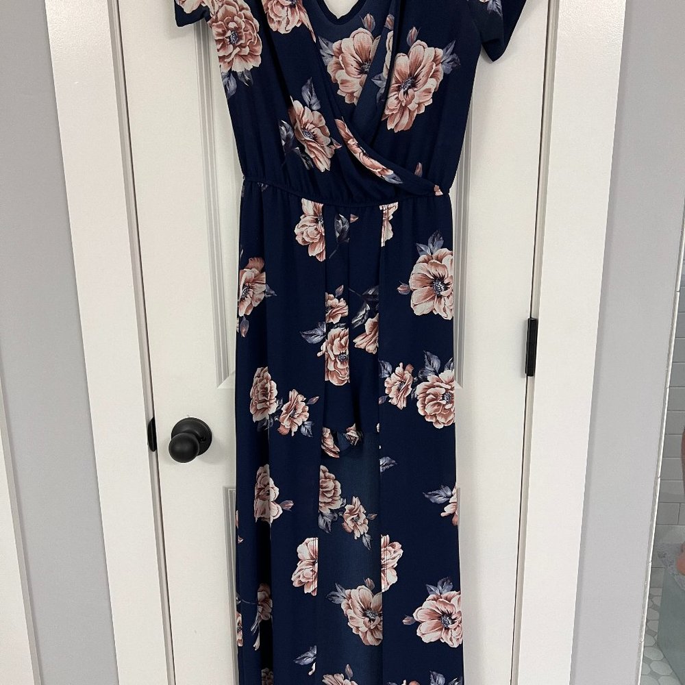 Floral Romper Maxi Dress
